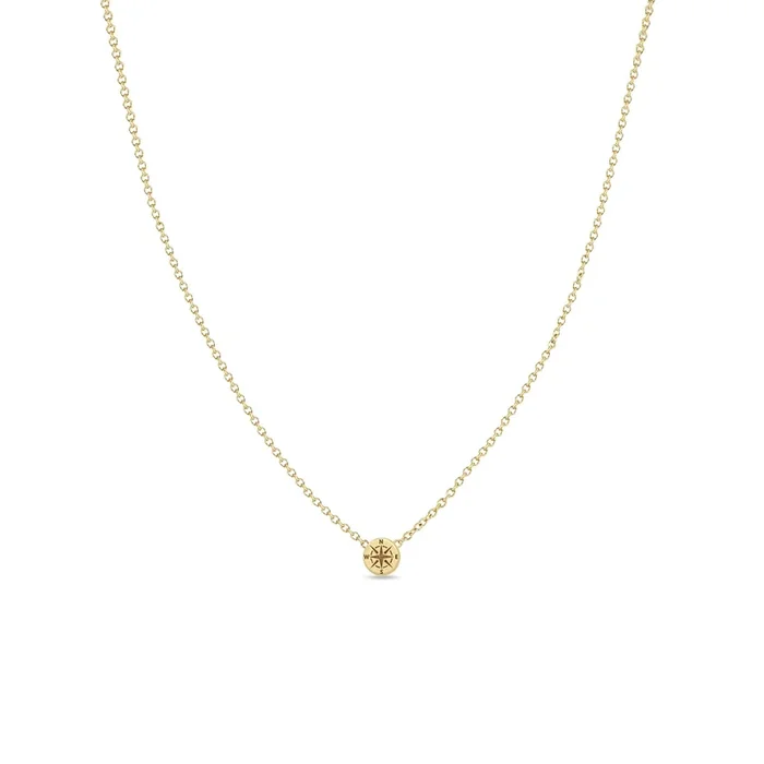 14k Itty Bitty Compass Necklace