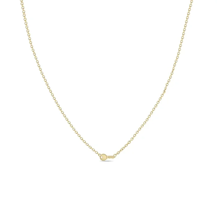 14k Itty Bitty Key Necklace