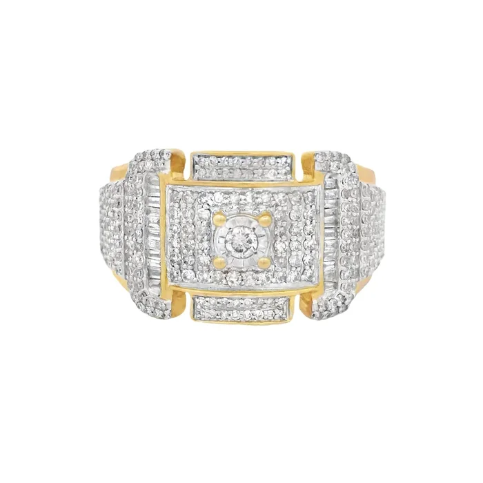 14k Men’s Rectangle Diamond Ring ? JTJ™