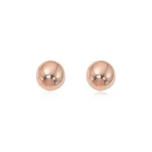 14K Rose Gold 5mm Ball Earrings