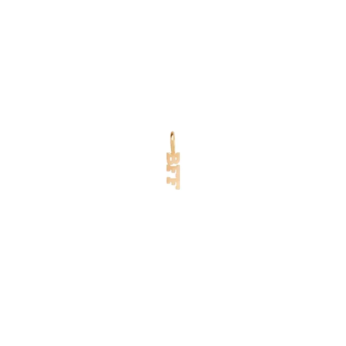 14k Single Itty Bitty BFF Charm