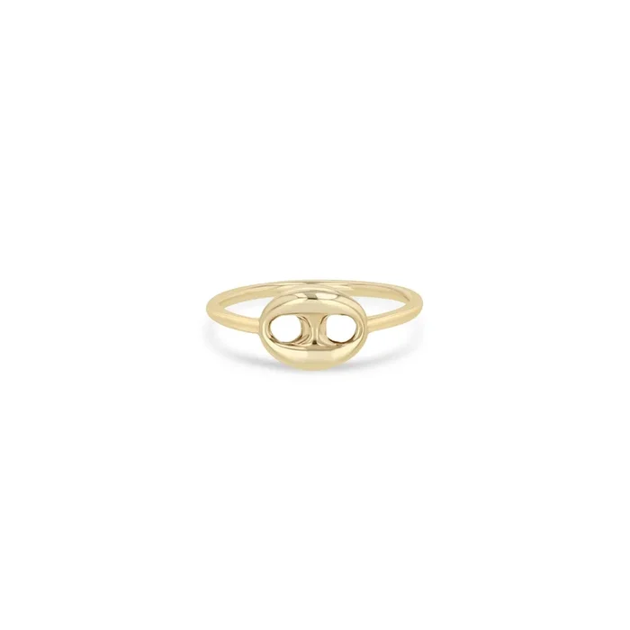 14k Single Large Mariner Link Ring