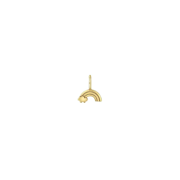 14k Single Midi Bitty Rainbow Charm