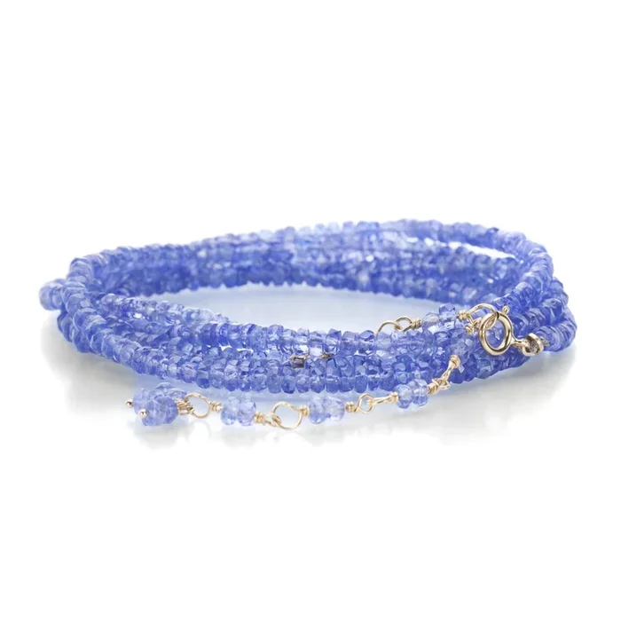 14k Tanzanite Wrap Bracelet – 34″