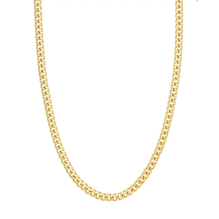 14K Yellow Gold 22 Inches T-Miami Cuban Chain