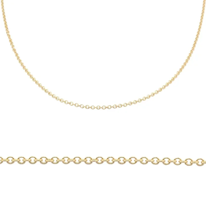 14K Yellow Gold Cable Chain