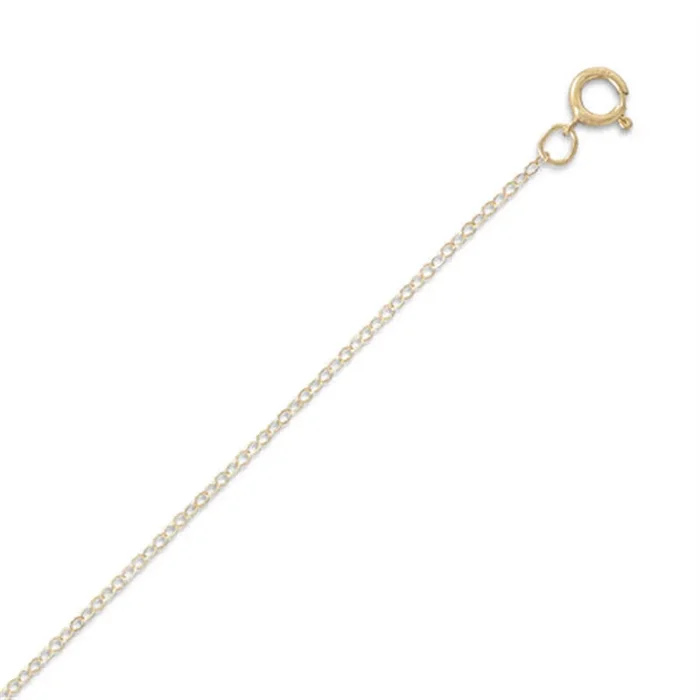 14K Yellow Gold Filled 18 Inches Cable Chain
