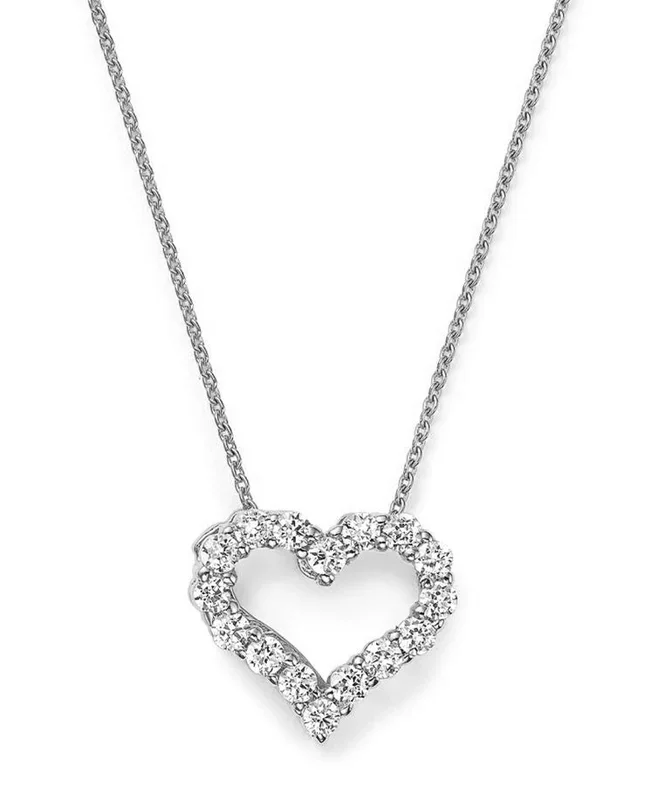14K Yellow Gold Round Shape Diamond Heart Pendant (.25ctw)
