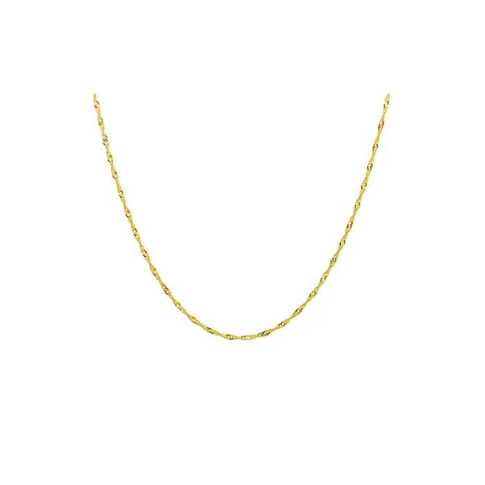 14K Yellow Gold Singapore Chain