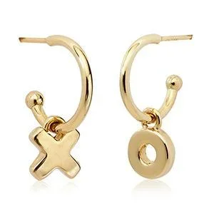 14KG 1.5X12M W/8M Flat Hugs & Kiss Earrings