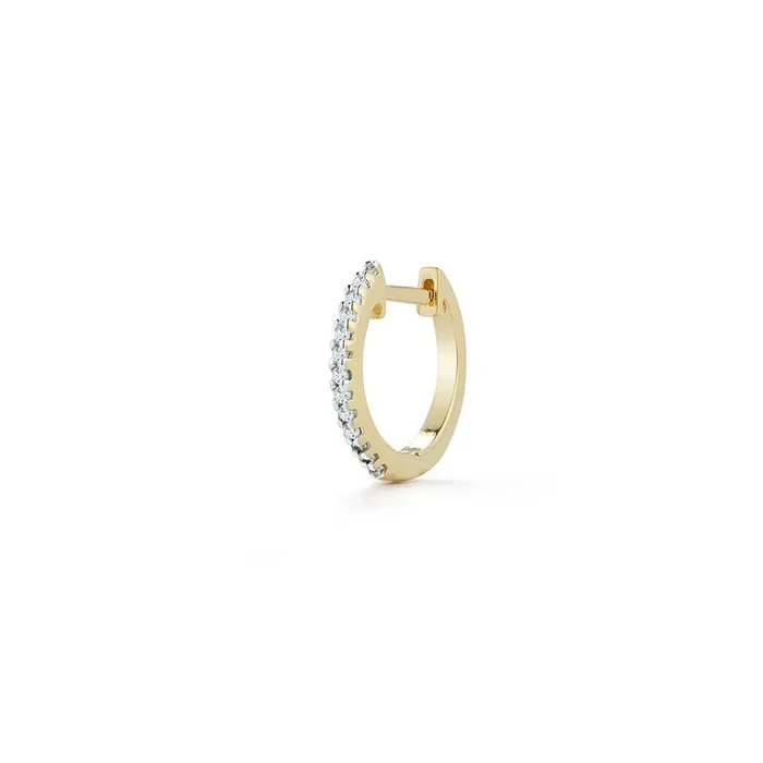 14kt Men’s Single 12mm Diamond Huggie