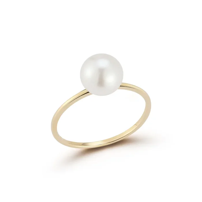 14kt Pearl Dot Ring