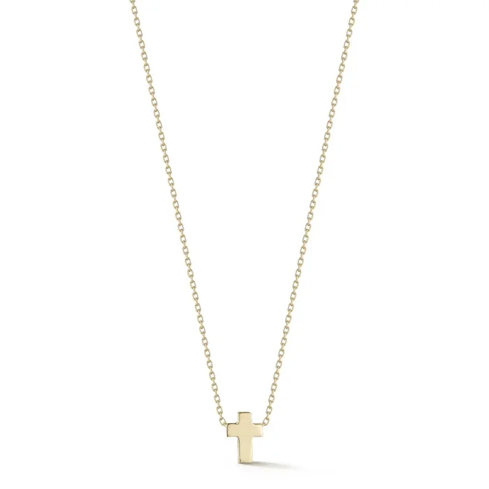 14kt Suspended Cross Necklace