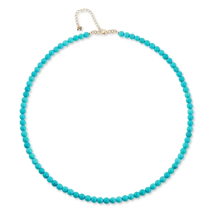 14kt Turquoise Beaded Choker