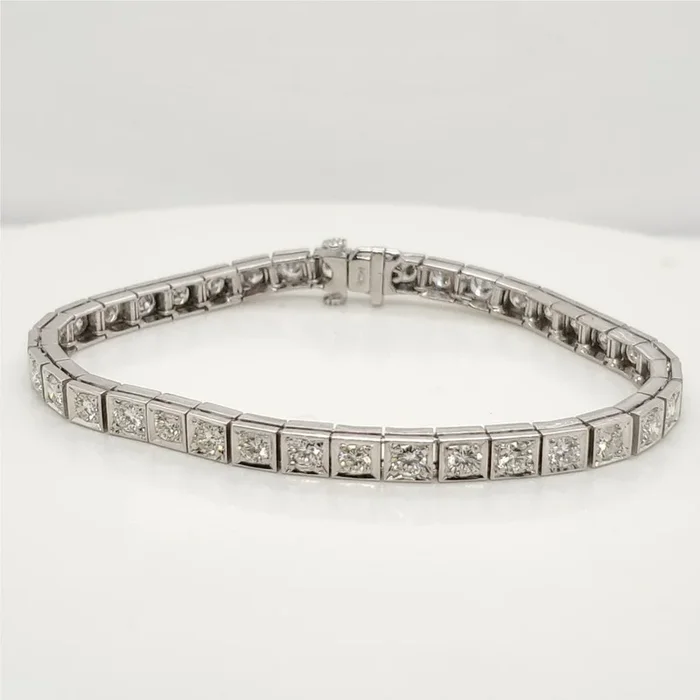 14kt White Gold 6.00 Carat Diamond Bracelet