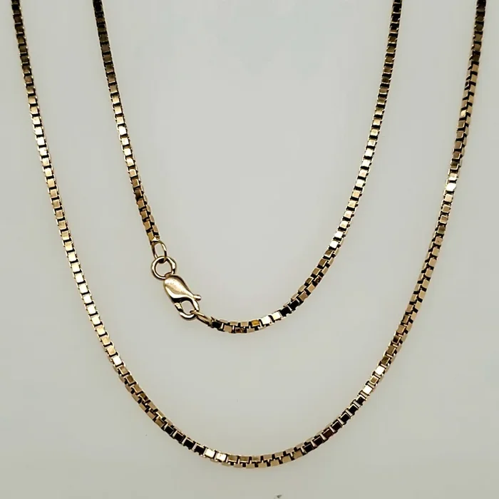 14kt Yellow Gold 20″” Box Chain