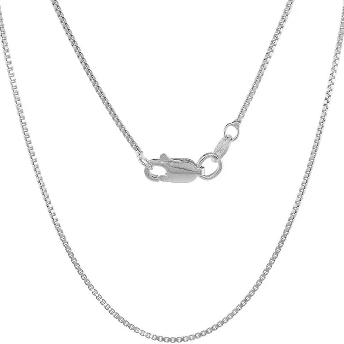 18″ 1.1mm Box Chain Necklace