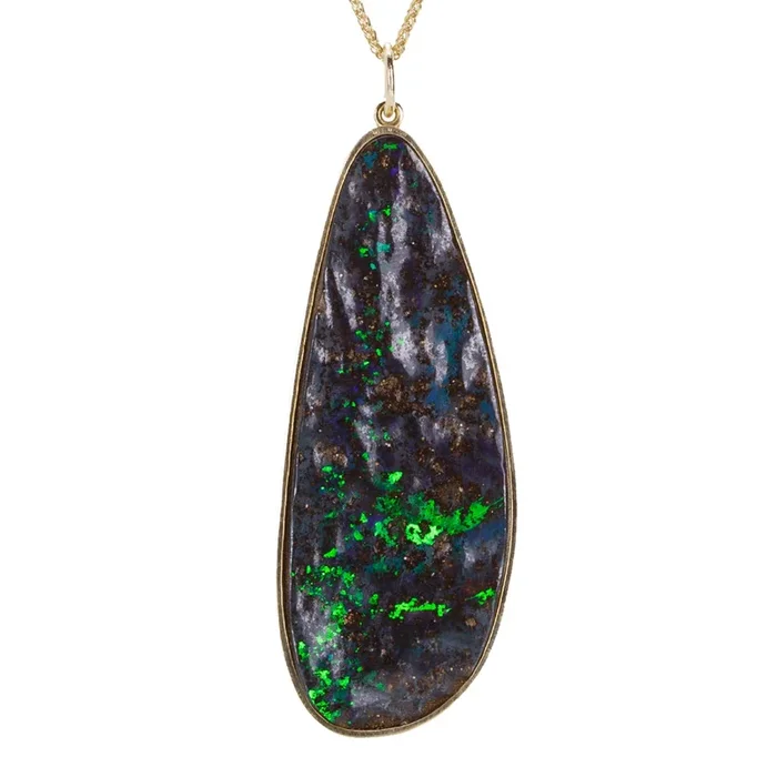 18k Boulder Opal Pendant (Pendant Only)