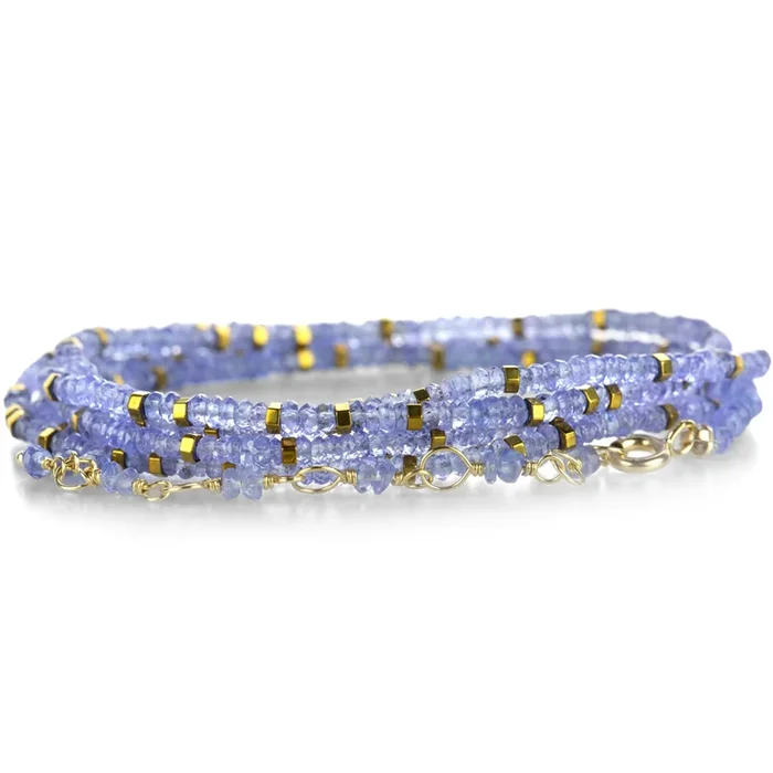 18k Confetti Tanzanite Wrap Bracelet