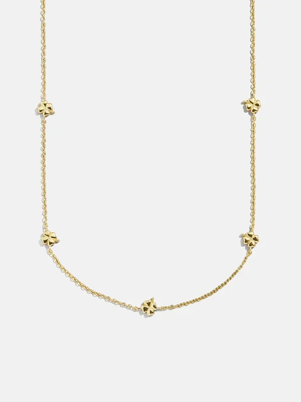 18K Gold Clover Necklace – Clover