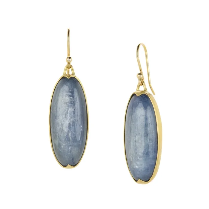 18k Kyanite Drop Earrings