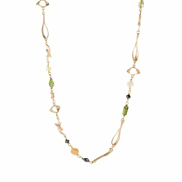 18k Mouse Bone Necklace