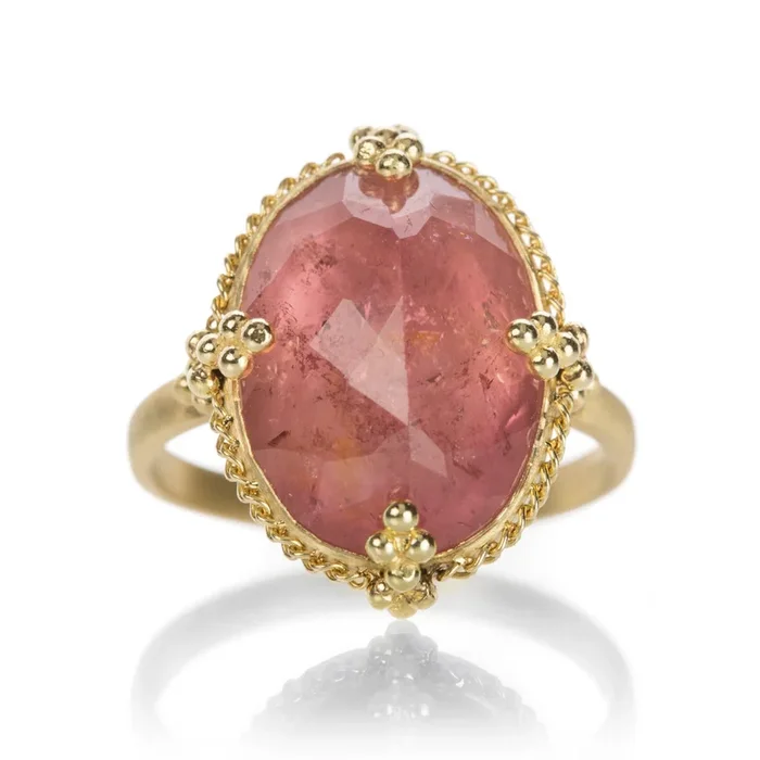 18k Pink Tourmaline Ring