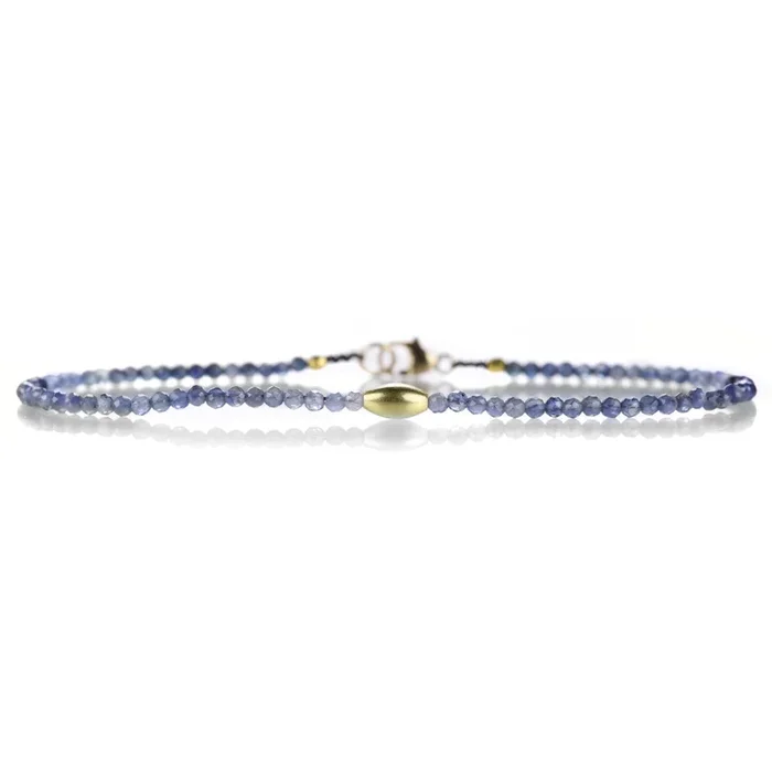 18k Sapphire Beaded Bracelet