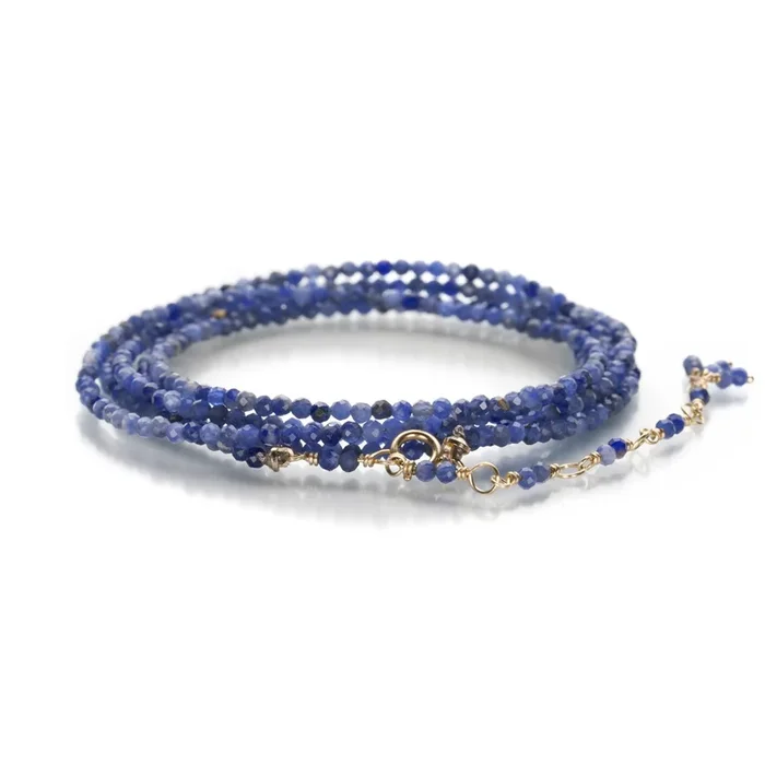18k Sodalite Wrap Bracelet