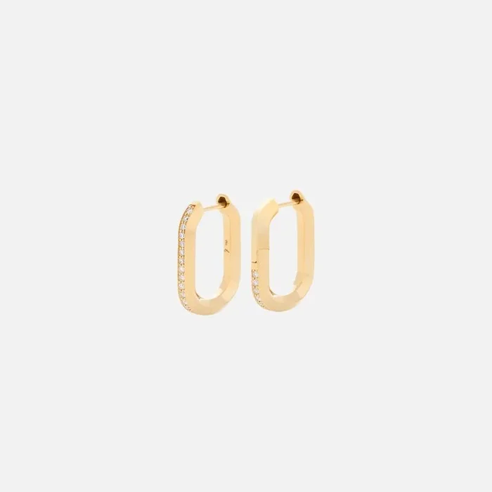 18k Vault Hoops