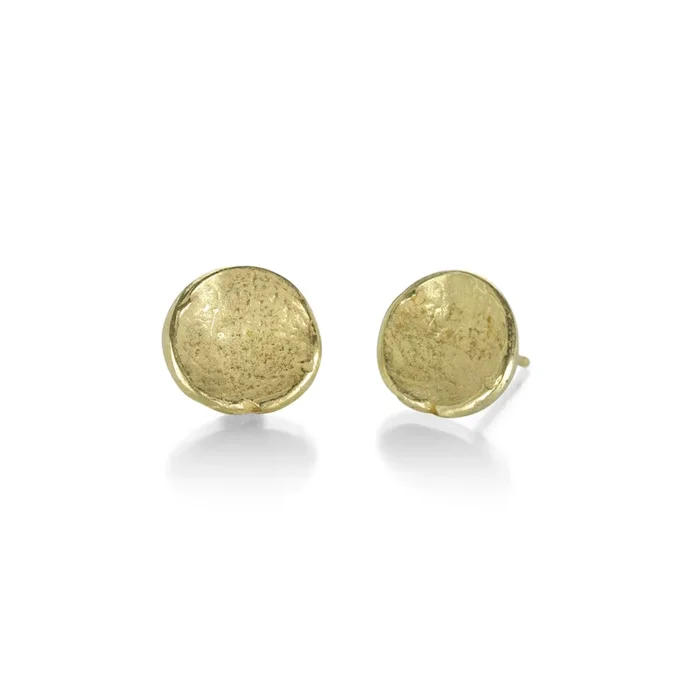 18k Yellow Gold Anemone Studs