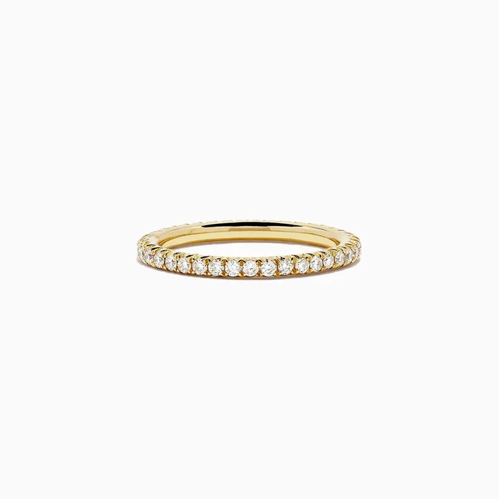 18K Yellow Gold Yellow Diamond Eternity Band, 0.54 TCW