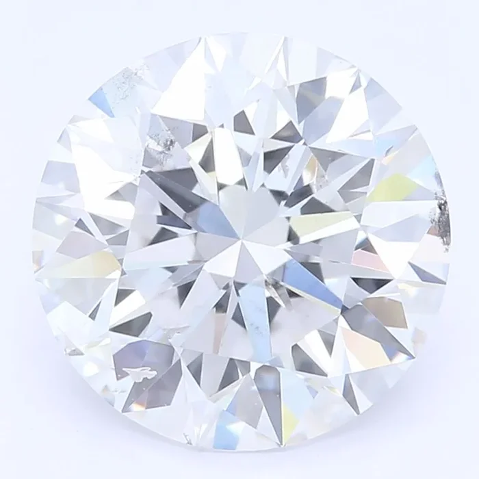 2.01 Carat Round Lab Diamond & 2.01 Carat Round Lab Diamond