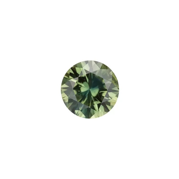 2.16ct Round Cut Green Australian Sapphire SR367