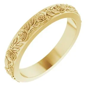 2.7 mm Floral Band