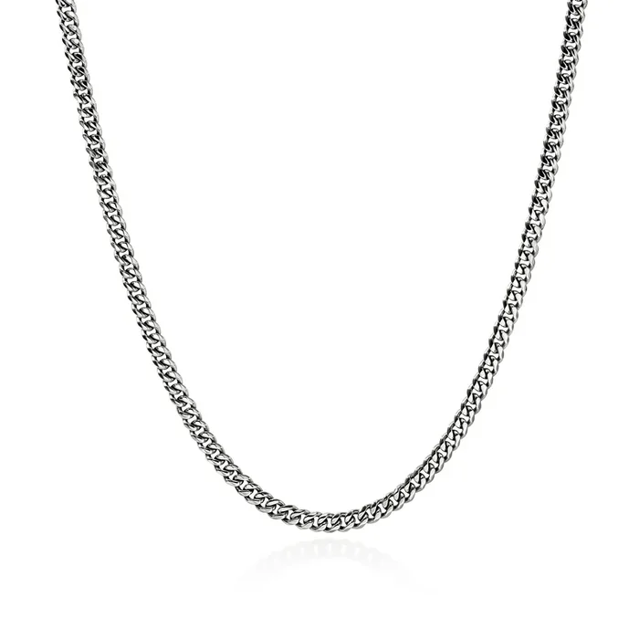 22″ Sterling Silver Curb Chain Necklace 3.9MM