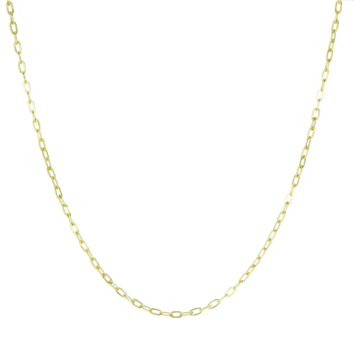 22k Baby Oval Link Chain – 18″