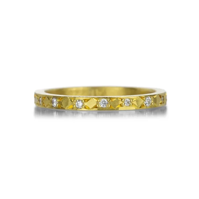 22k Diamond Stack Ring