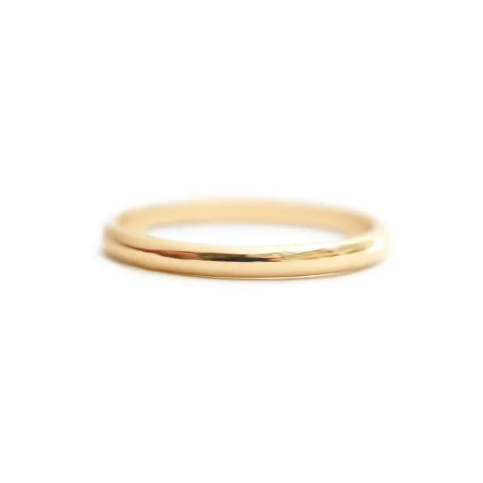 2mm Half Round Band Ring