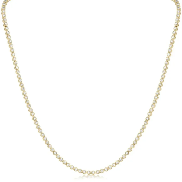 3.40 Carat Diamond Tennis Necklace