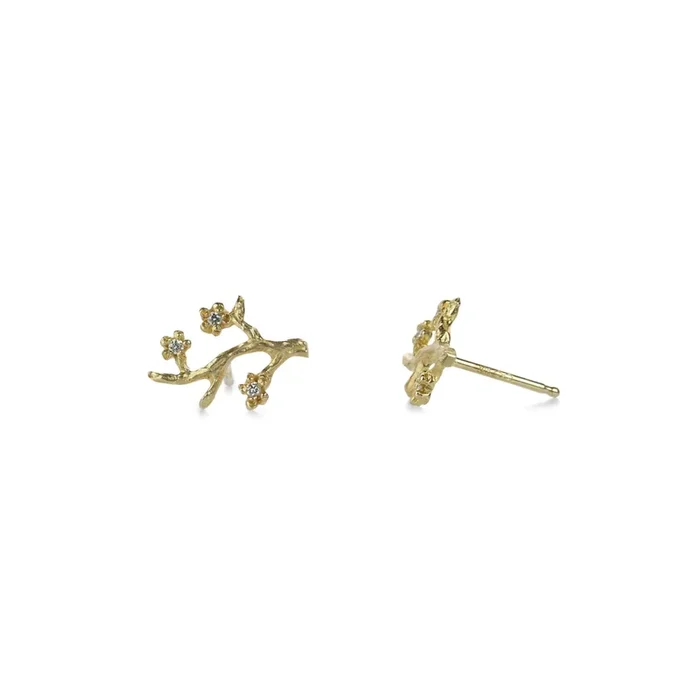 3 Flower Branch Studs