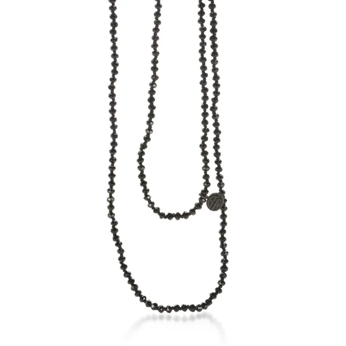30″ Black Spinel Necklace