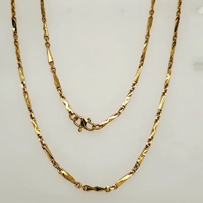 36″” 22 Karat Yellow Gold Chain