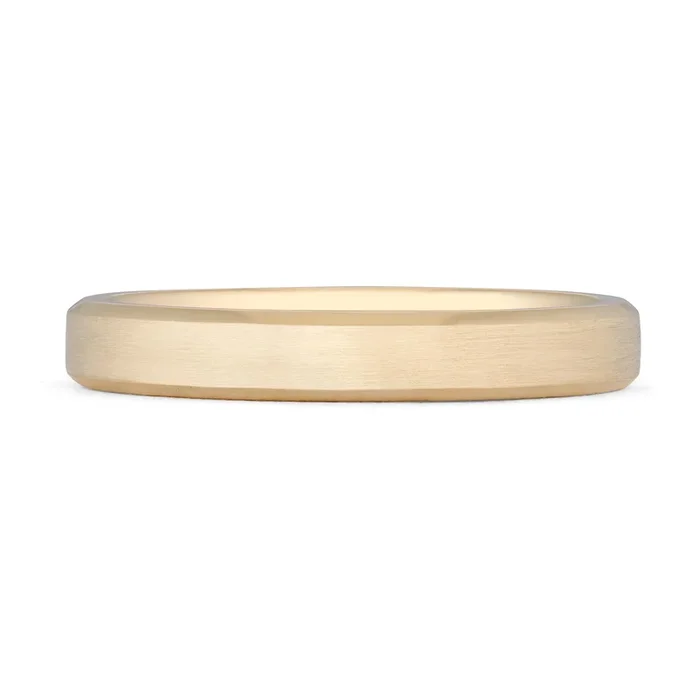 3mm Beveled Wedding Band