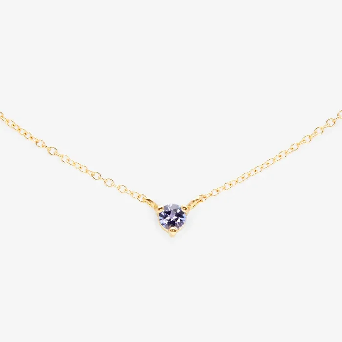 3mm Tanzanite Birthstone Necklace | N6701TZ