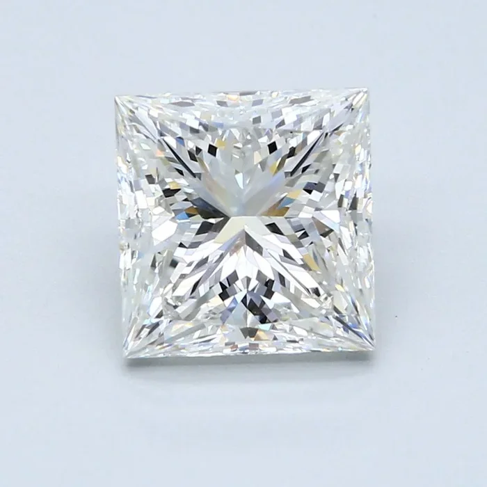 4.02 Carat H SI1 Princess Cut Diamond