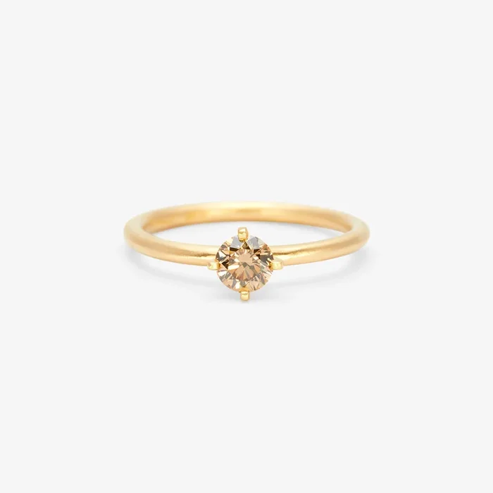 4.5mm Brown Diamond Noble Ring | R11705BR