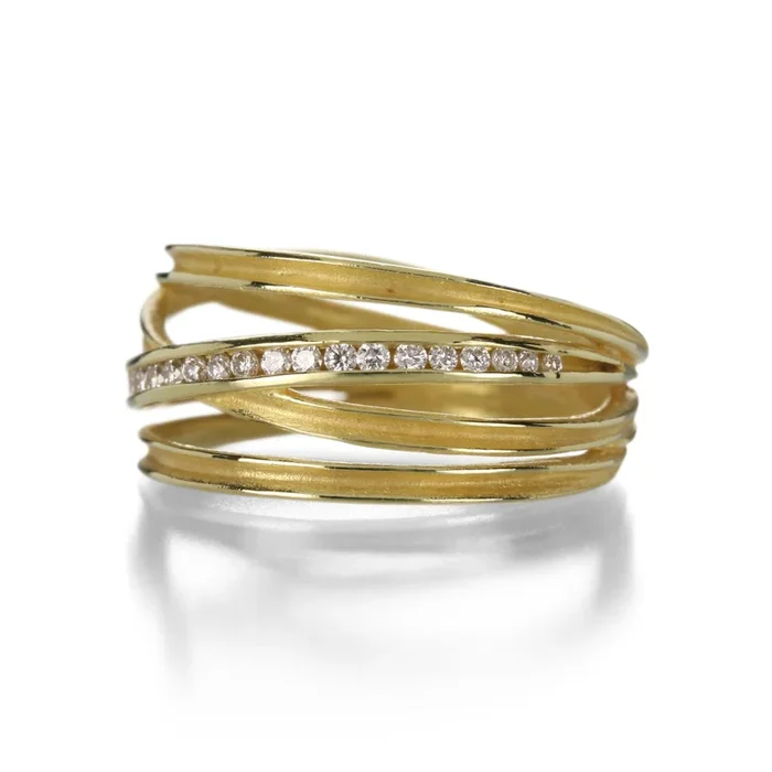 4 Wrap Ring with Diamonds