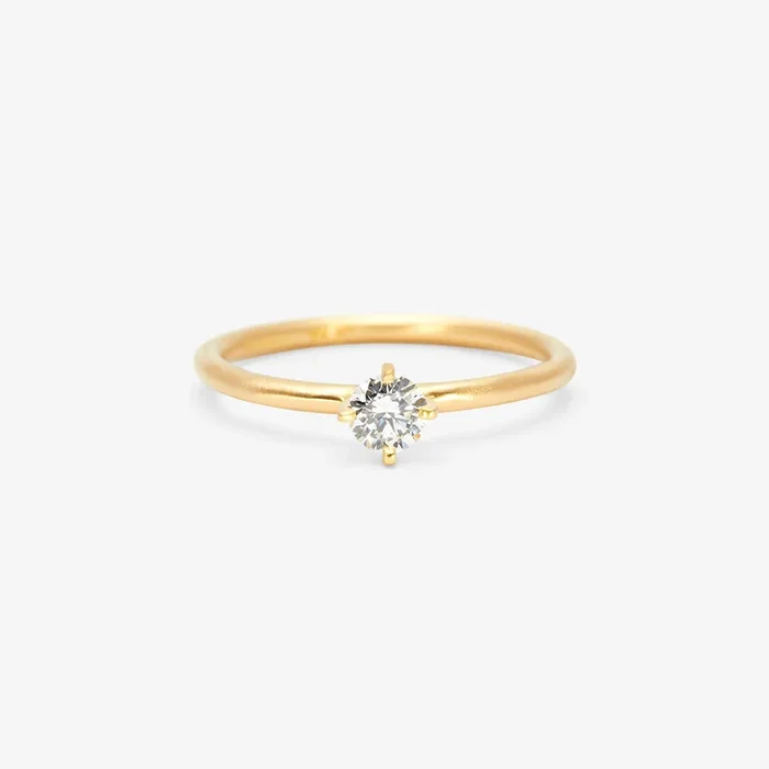 4mm White Diamond Noble Ring | R11704W