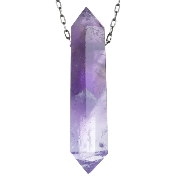 55mm Amethyst Crystal Necklace